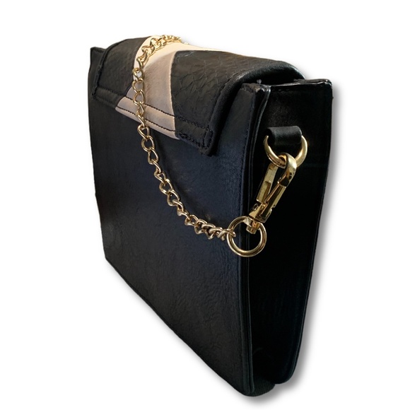 Vieta Convertible Crossbody Bag with chain strap black/white/beige - Picture 2 of 13
